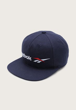 Gorra Azul Navy-Blanco-Rojo Reebok Classics CL Vector Flat Peak