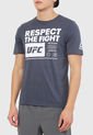 Camiseta Azul-Blanco Reebok Ufc Fan Gear Text de Reebok