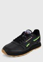 Tenis Lifestyle Negro-Verde-amarillo Reebok Leather Mu de Reebok Classics