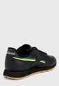 Tenis Lifestyle Negro-Verde-amarillo Reebok Leather Mu de Reebok Classics