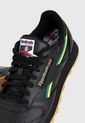 Tenis Lifestyle Negro-Verde-amarillo Reebok Leather Mu de Reebok Classics
