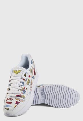 Tenis Lifestyle Blanco-Multicolor Reebok Classics Wonder Woman Royal Glide Rpldbl