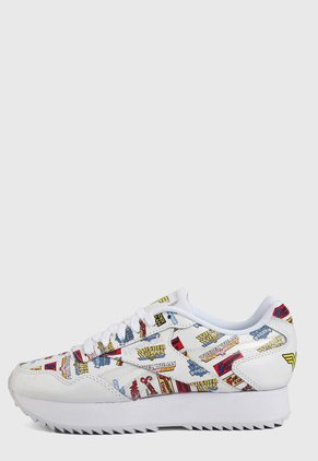 Tenis Lifestyle Blanco-Multicolor Reebok Classics Wonder Woman Royal Glide Rpldbl