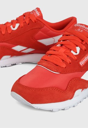 Tenis Lifestyle Naranja-Blanco Reebok Classics Classic Nylon