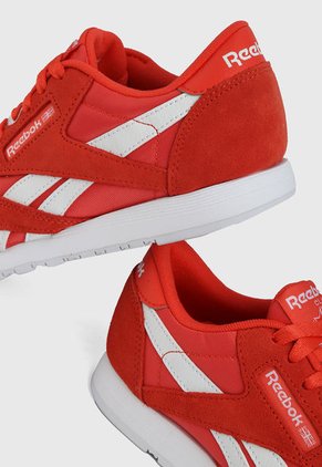 Tenis Lifestyle Naranja-Blanco Reebok Classics Classic Nylon