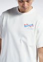 Camiseta Marfil-Azul-Rojo Reebok Graphic Series Certified de Reebok Classics