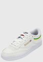 Tenis Lifestyle Blanco-Verde-Amarillo Reebok Club C 85 de Reebok Classics