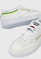 Tenis Lifestyle Blanco-Verde-Amarillo Reebok Club C 85 de Reebok Classics