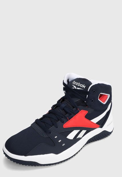 Basketball Shoes Reebok Bb Os Mid Tenis Basketball Azul-Rojo