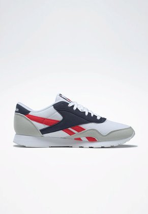 Tenis Lifestyle Azul Navy-Rojo-Beige Reebok Classics Classic Nylon