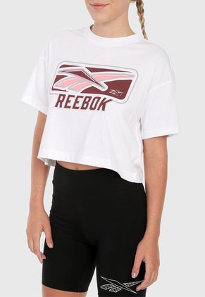 Camiseta Blanco-Vinotinto Reebok Classics Vintage Classics Soft Edge