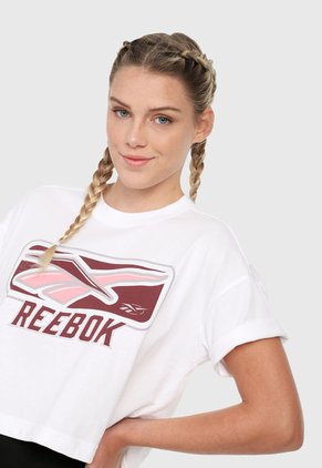 Camiseta Blanco-Vinotinto Reebok Classics Vintage Classics Soft Edge