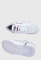 Tenis Lifestyle Blanco-Rojo-Azul Reebok Cl Lthr de Reebok Classics