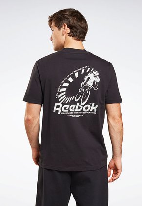 Camiseta Negro-Blanco Reebok Graphic Series