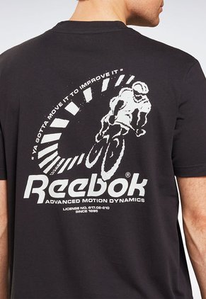 Camiseta Negro-Blanco Reebok Graphic Series