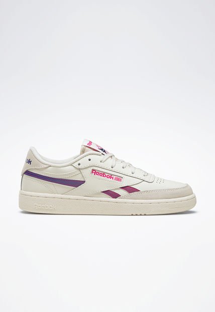 Tenis Lifestyle Beige-Gris-Fucsia Reebok Classics Club C Revenge