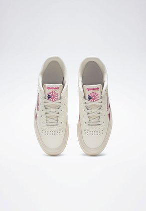 Tenis Lifestyle Beige-Gris-Fucsia Reebok Classics Club C Revenge