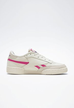 Tenis Lifestyle Beige-Gris-Fucsia Reebok Classics Club C Revenge