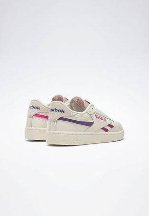 Tenis Lifestyle Beige-Gris-Fucsia Reebok Classics Club C Revenge