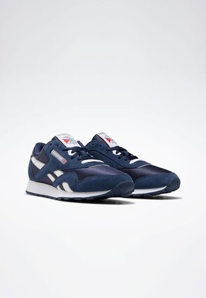 Tenis Lifestyle Azul Navy-Blanco Reebok Classics	 Classic Nylon