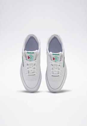 Tenis Lifestyle Blanco-Verde Reebok Classics Club C 85