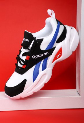 Tenis Running Blanco-Azul-Negro-Rojo Reebok Classics Royal EC Ride 4