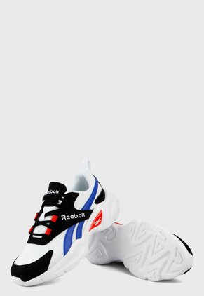 Tenis Running Blanco-Azul-Negro-Rojo Reebok Classics Royal EC Ride 4