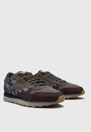 Tenis Lifestyle Verde-Azul-Marrón Reebok Classics Leather