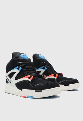 Tenis Basketball Negro-Marfil-Azul Reebok Pump Omni Zone II