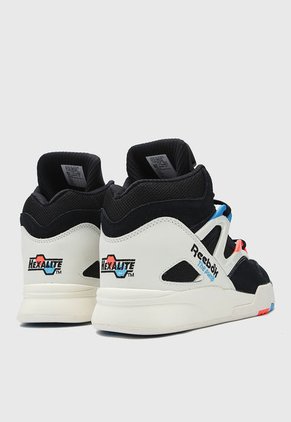 Tenis Basketball Negro-Marfil-Azul Reebok Pump Omni Zone II