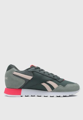Tenis Lifestyle Verde-Coral-Beige Reebok Classics Glide