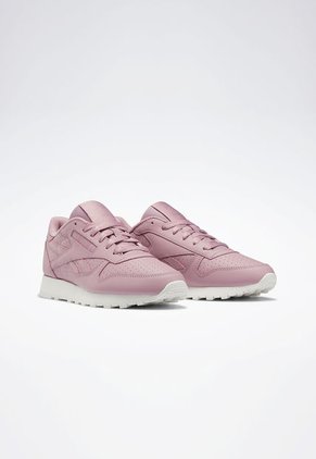 Tenis Running Rosa-Blanco Reebok Classic Leather