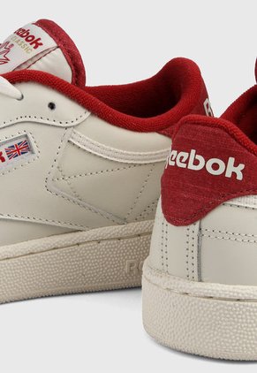 Tenis Lifestyle Blanco-Rojo Reebok Classics Club C 85