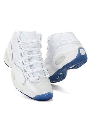 Tenis Basketball Blanco-Azul Reebok Question Mid