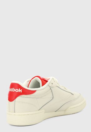 Tenis para Tennis Beige-Rojo Reebok Club C 85 Mu