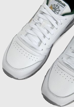 Tenis Lifestyle Blanco-Verde-Gris Reebok Classic Leather