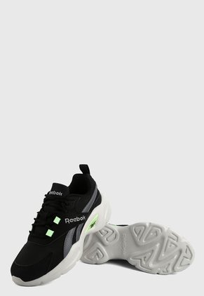 Tenis Running Negro-Gris-Verde-Blanco Reebok Classics Royal EC Ride 4