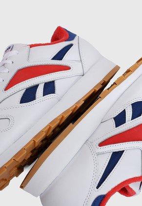 Tenis Lifestyle Blanco-Rojo-Azul Reebok Leather Mark