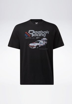 Camiseta Negro-Rojo-Gris Reebok Series Racing