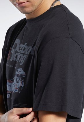 Camiseta Negro-Rojo-Gris Reebok Series Racing