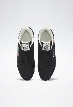 Tenis Lifestyle Negro-Blanco-Borgoña Reebok Classics Classic Leather