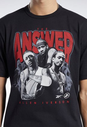 Camiseta Negro-Rojo-Gris Reebok Iverson Trio