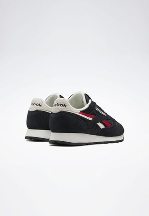 Tenis Lifestyle Negro-Blanco-Borgoña Reebok Classics Classic Leather