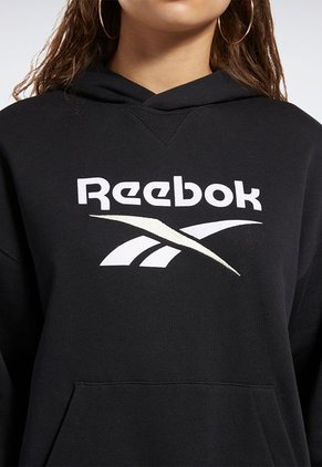 Hoodie Negro-Blanco-Beige Reebok
