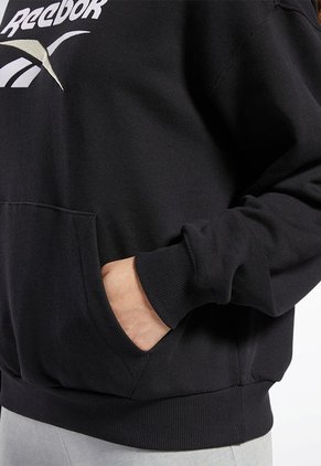 Hoodie Negro-Blanco-Beige Reebok