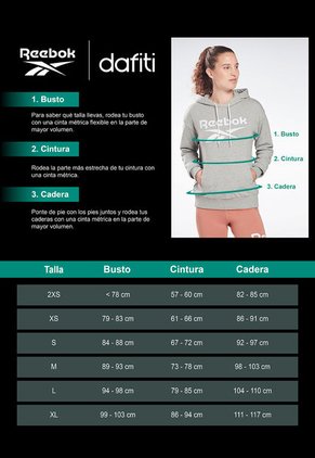 Hoodie Negro-Blanco-Beige Reebok