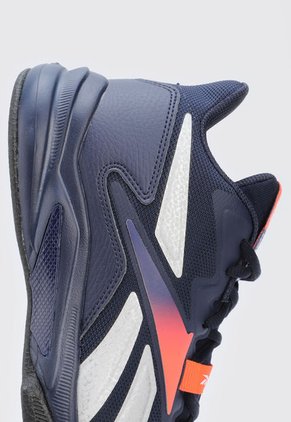 Tenis Basketball Azul-Plateado-Naranja Neon Reebok