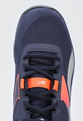 Tenis Basketball Azul-Plateado-Naranja Neon Reebok