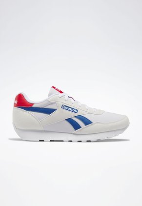 Tenis Running Blanco-Azul-Rojo Reebok Rewind Run