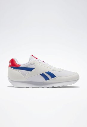 Tenis Running Blanco-Azul-Rojo Reebok Rewind Run